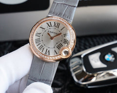 BALLON BLANC 33MM AUTOMATIC ROSE GOLD ARABIC NUMERALS