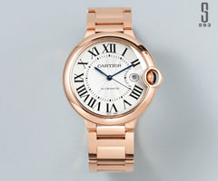 BALLON BLEU DATE ROSE GOLD WHITE DIAL