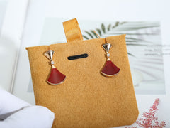 DREAM CARNELIAN PINK GOLD EARRINGS