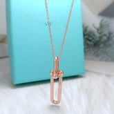 HARDWEAR DROP DOUBLE LINK PEDANT NECKLACE