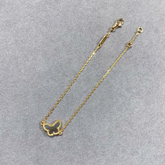 BUTTERFLY DARK MOP GOLD BRACELET