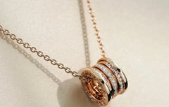 ZERO 1 PINK GOLD DIAMOND NECKLACE