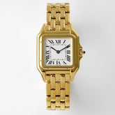 PANTHERE 27MM GOLD CASE WHITE DIAL