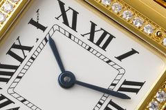 PANTHERE 27MM GOLD CASE DIAMOND BEZEL WHITE DIAL