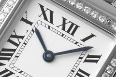 PANTHERE 27MM SILVER CASE DIAMOND BEZEL WHITE DIAL