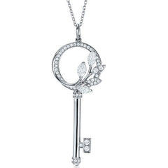 VICTORIA KEY DIAMOND NECKLACE