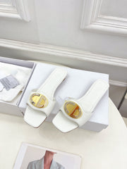 CD FOREVER HEELED 1.5CM WHITE