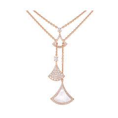 DREAM DOUBLE CHAIN PINK GOLD NECKLACE