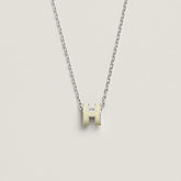 HM CLIC YELLOW ENAMEL GOLD NECKLACE