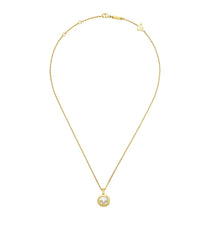 HAPPY PEDANT GOLD 3 DIAMOND NECKLACE