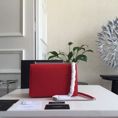 SUNSET 22 HANDBAG IN CHERRY RED CALFSKIN