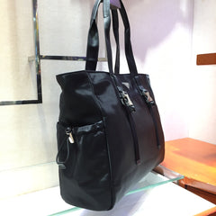 SHOPPING BAG 40 IN BLACK NYLON FABRIC