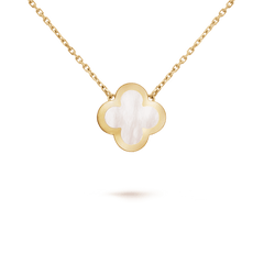 PURE CLOVER PINK GOLD MOP NECKLACE