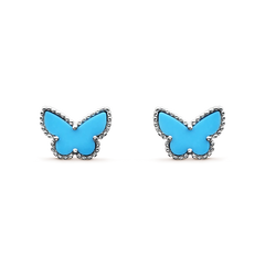 BUTTERFLY TURQUOISE SILVER EARRINGS