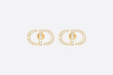 PETIT CD DIAMOND GOLD STUD EARRINGS