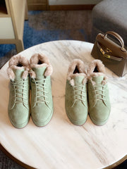 LP WINTER NUAGES HIGH SNEAKERS MINT LAMBSKIN