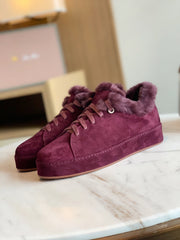 LP WINTER NUAGES SNEAKERS MULBERRY LAMBSKIN