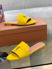 LP SUMMER CHARMS SANDALS YELLOW SUEDE
