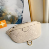LV BUMBAG WAIST BAG 37 IN CREAM GRAINED CALFSKIN