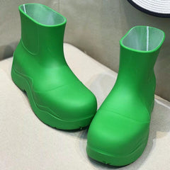 PUDDLE ANKLE BOOT IN EMERALD GREEN RUBBER