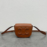 FOLCO CUIR TRIOMPHE 18 IN RED BROWN CALFSKIN