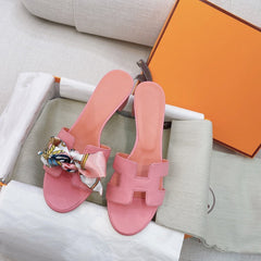 0asis Sandal Epsom Calfskin Rose