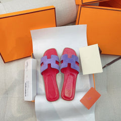 0ran Sandal Red/Violet Suede