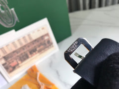 CHIEN GRIS BAG 33 IN NAVY BLUE GOYARDINE CANVAS AND TAN CALFSKIN TRIM