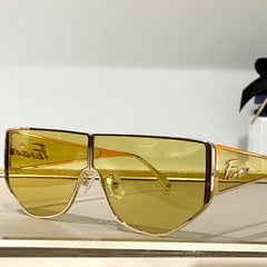 DISCO SQUARED SUNGLASSES FF M0093 IN METAL