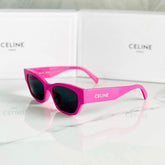 TRIOMPHE SUNGLASS CL40197 IN PINK ACETATE