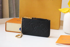 LV 25S CARD HOLDER RECTO VERSO 12 IN BLACK MONOGRAM EMPREINTE EMBOSSED CALFSKIN