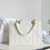 MEDIUM TOTE BOOK 26 BAG IN WHITE CALFSKIN