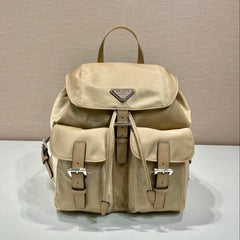 SMALL BACKPACK 28 IN SHOELACE BEIGE PARACHUTE FABRIC