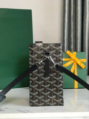 MONTMARTRE GM CASE 18 IN BLACK GOYARDINE CANVAS