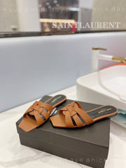 SL TRIBUTE SLIPPERS COPPER CALFSKIN