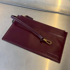 SMALL ARCO TOTE 30 IN WINE RED SOFT LAMBSKIN