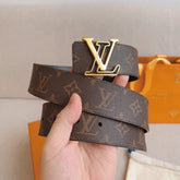 LV 25S BELT 40 MM IN BROWN CALFSKIN 593208
