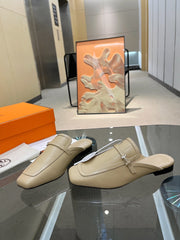 GROUPIE MULE BEIGE LAMBSKIN