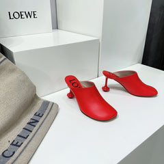 LW TOY MULE 95 RED CALFSKIN