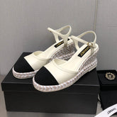 MARY JANE WEDGE WHITE LAMBSKIN