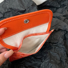 ANJOU MINI BAG 20 IN RED ORANGE GOYARDINE CANVAS AND CALFSKIN