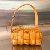 SMALL BRICK CASSETTE 23 IN SANDSTONE ORANGE SOFT LAMBSKIN