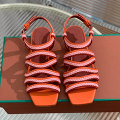 LP SPRIGHTLY CHARMS SANDAL BURNT ORANGE CALFSKIN