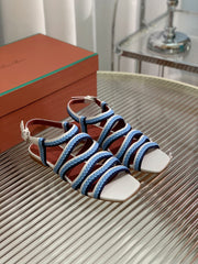 LP SPRIGHTLY CHARMS SANDAL SKY CALFSKIN