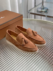 LP SUMMER WALK TASSELS LOAFERS CARAMEL SUEDE