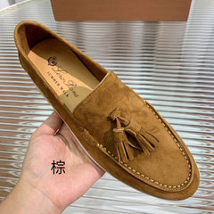 LP SUMMER WALK TASSELS LOAFERS SEPIA SUEDE
