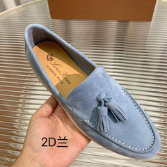 LP SUMMER WALK TASSELS LOAFERS CERULEAN SUEDE
