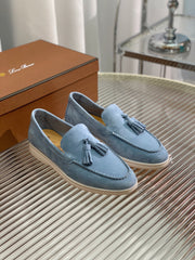 LP SUMMER WALK TASSELS LOAFERS CERULEAN SUEDE