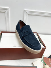 LP RETRO SUMMER WALK LOAFERS NAVY BLUE SUEDE