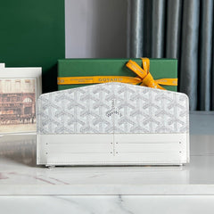 INSERT LOUISE 21 IN WHITE GOYARDINE CANVAS